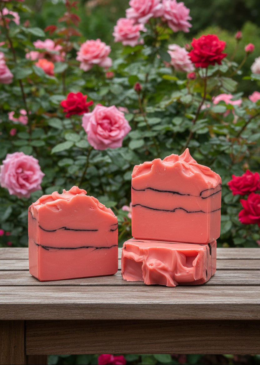 Rose Clay and Charcoal Soap