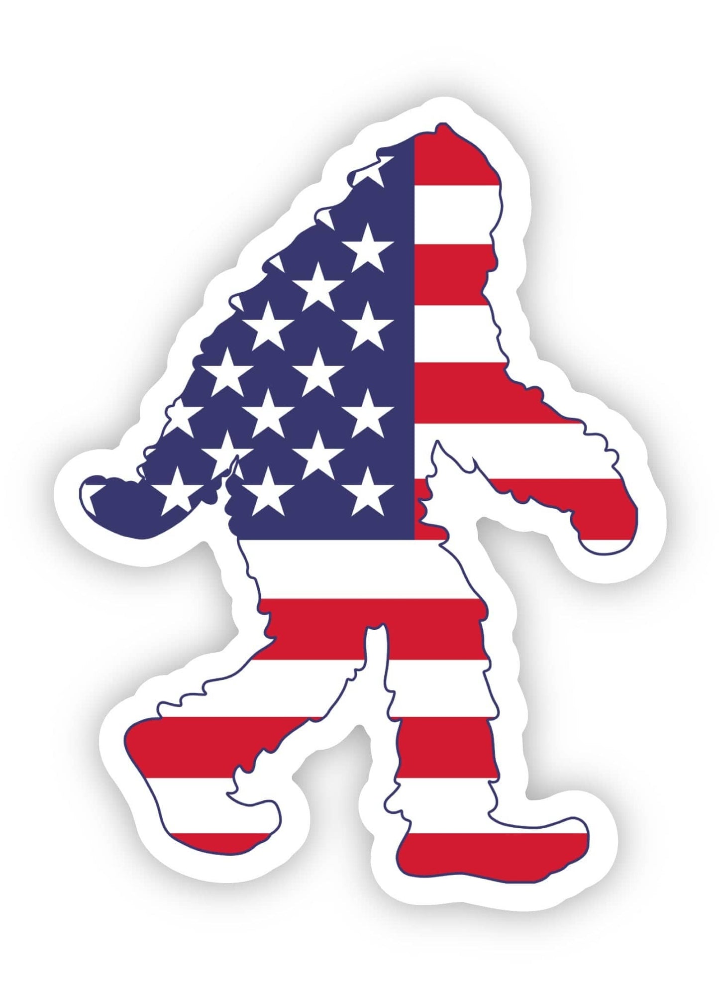 Sasquatch Sticker - American Flag