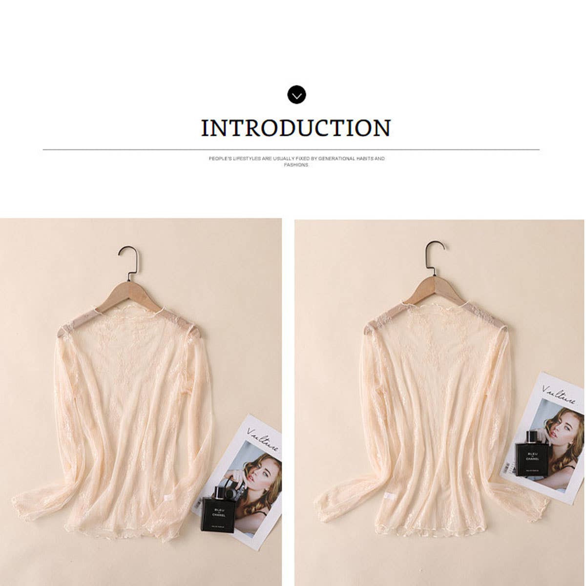 Sheer Lace Pullover Blouse