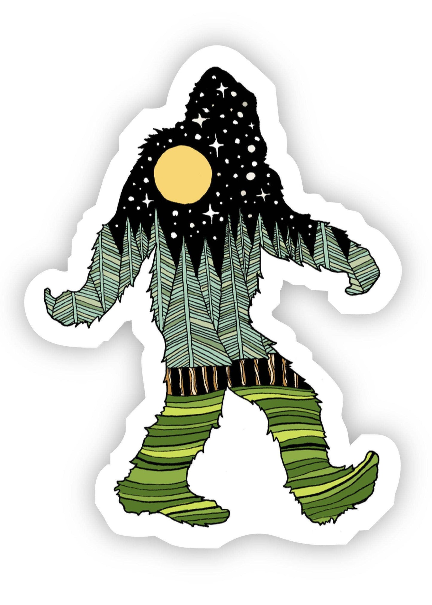 Bigfoot Nature Sticker