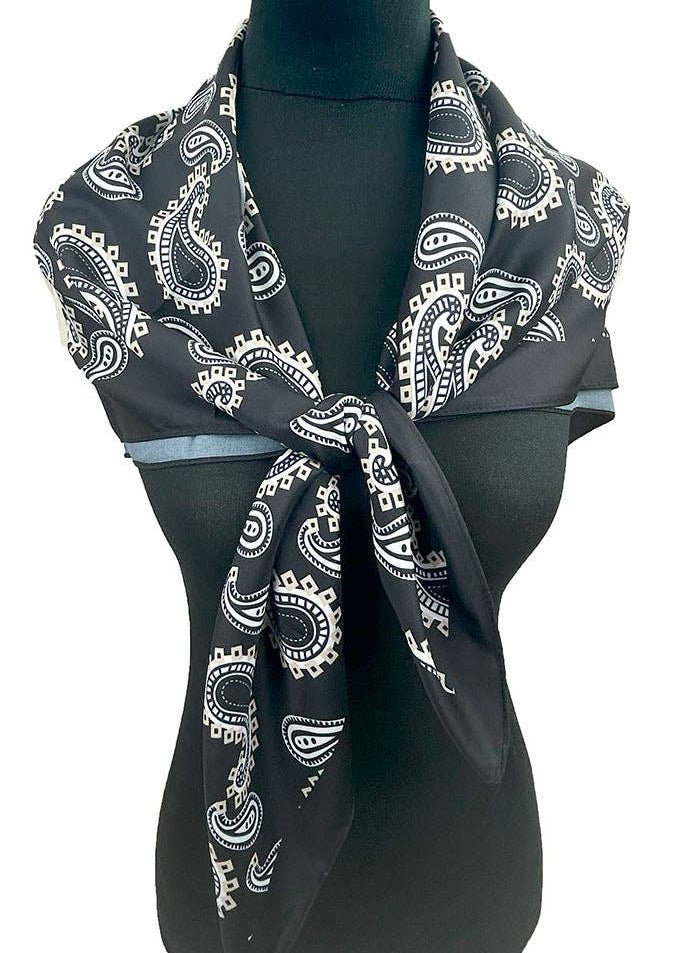 Midnight Range Paisley Scarf