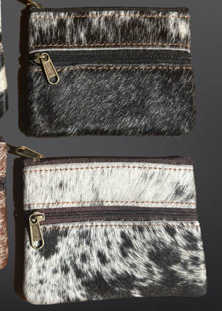 Cowhide leather wallets in different patterns 