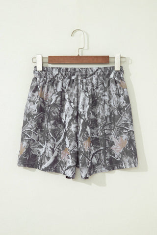 Woodland Camo Drawstring Shorts