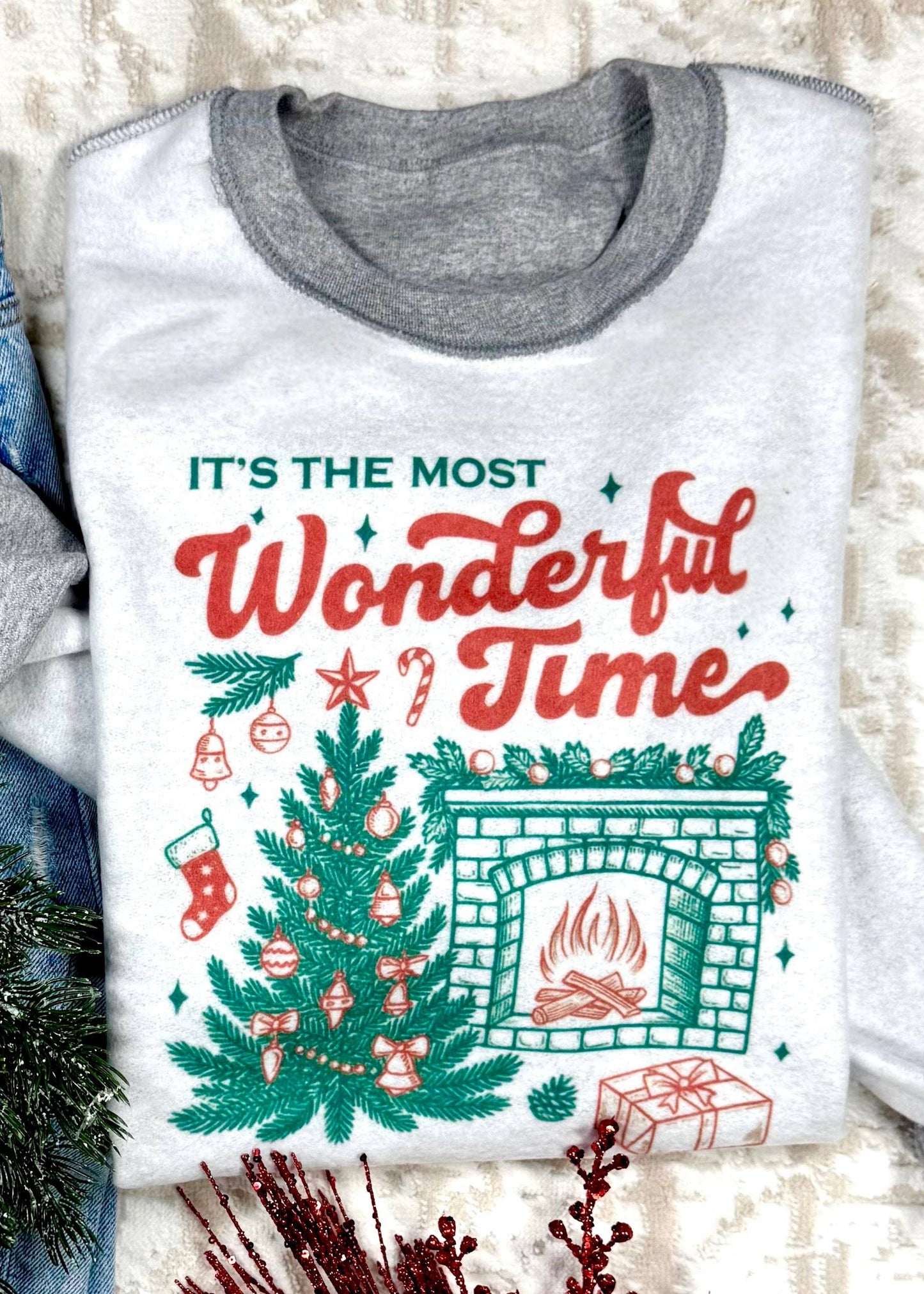 Inside-out “Most Wonderful Time” Sweatshirts