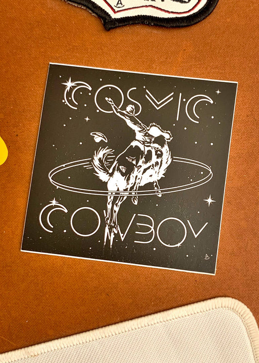 Cosmic Cowboy Sticker