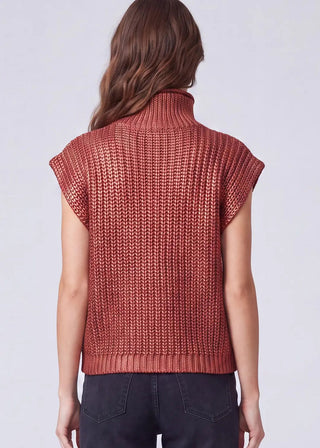 Metallic Foiled Sweater Top
