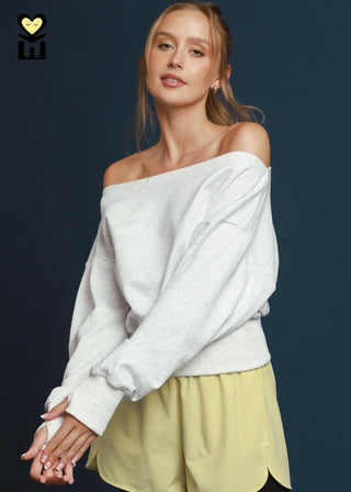 Off Shoulder Pullover Top