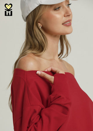 Off Shoulder Pullover Top