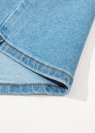Bowknot Denim Mini Skirt
