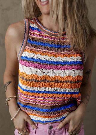 🌈 Boho Breeze Knit Tank