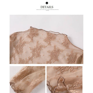 Sheer Lace Pullover Blouse