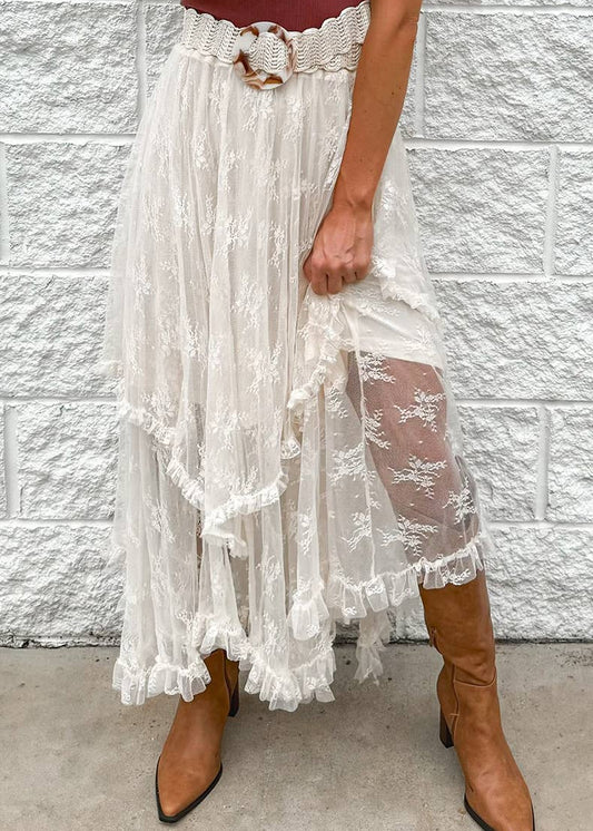 Whispering Prairie Lace Skirt