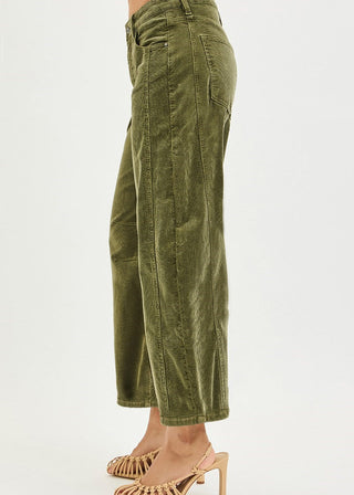 Slouchy Ankel Barrel Corduroy Pants