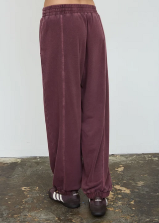 Drawstring Front Seam Elastic Cuff Lounge Pants
