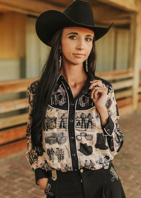 🤠 Vintage Rodeo Pearl Snap Shirt