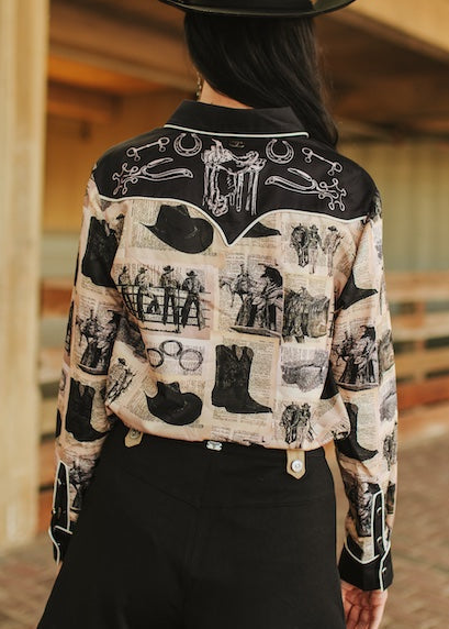 🤠 Vintage Rodeo Pearl Snap Shirt