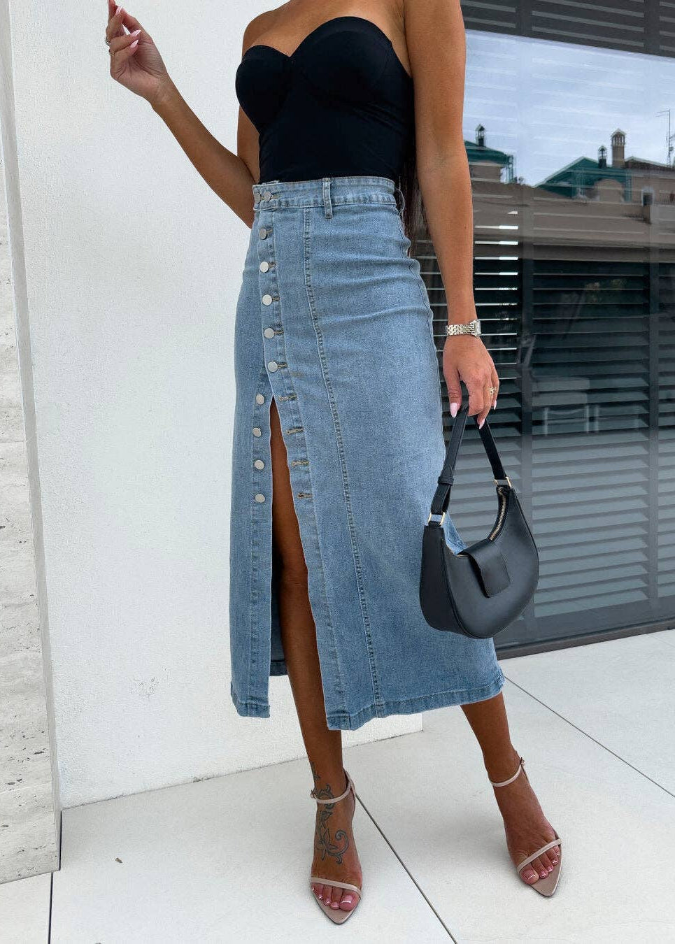 ✨ Desert Muse Denim Skirt ✨