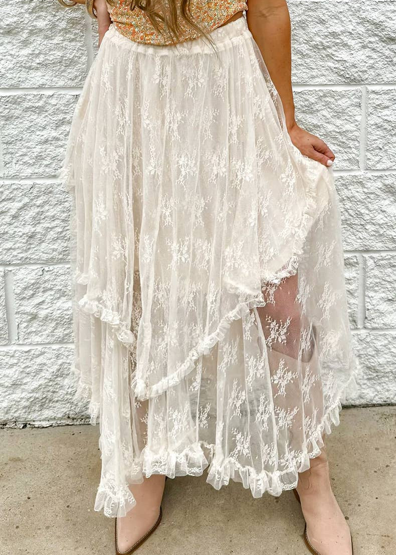 Whispering Prairie Lace Skirt (Expected in-stock November 19)