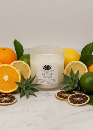 Citrus Agave soy candle
