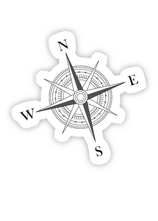 Compass Sticker