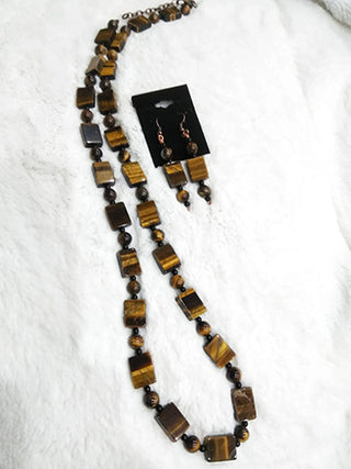 Tigers Eye Necklace Set
